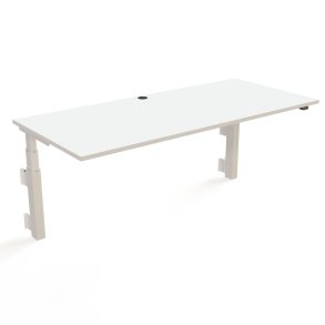 ConSet H�ve S�nkebord 180x80 - 501-39 - Hvid bordplade - v�gmonteret hvidt stel
