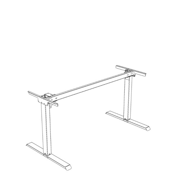 ConSet H�ve/S�nke Stel 501-20 - 129 cm - Sort