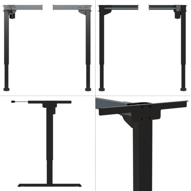 ConSet H�ve/S�nke Stel 501-20 - 152 cm - Sort