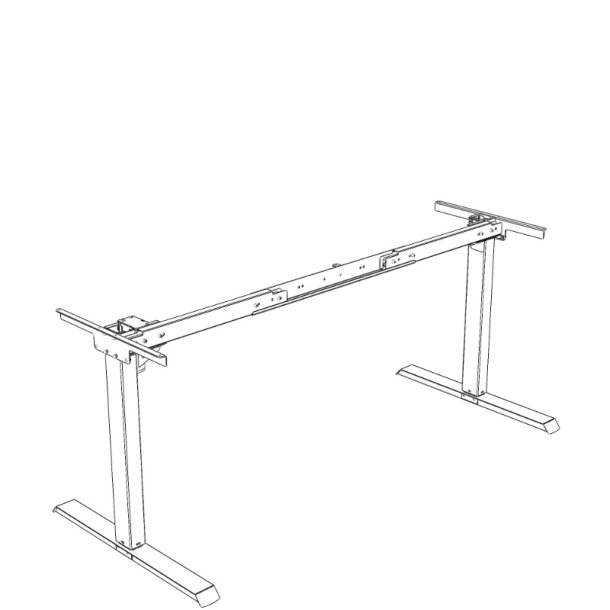 ConSet H�ve/S�nke Stel 501-20 - 112-152 cm - Hvid