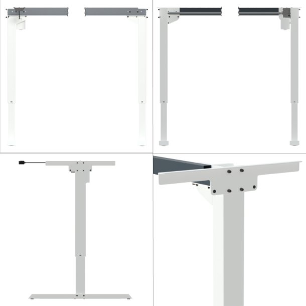 ConSet H�ve/S�nke Stel 501-20 - 152 cm - Hvid