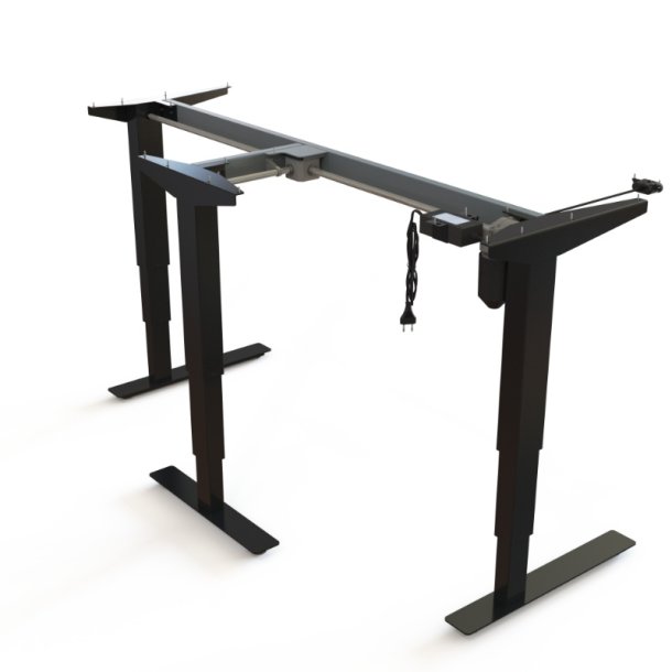 ConSet H�ve/S�nke Stel 501-37 - 152-073 cm - Sort