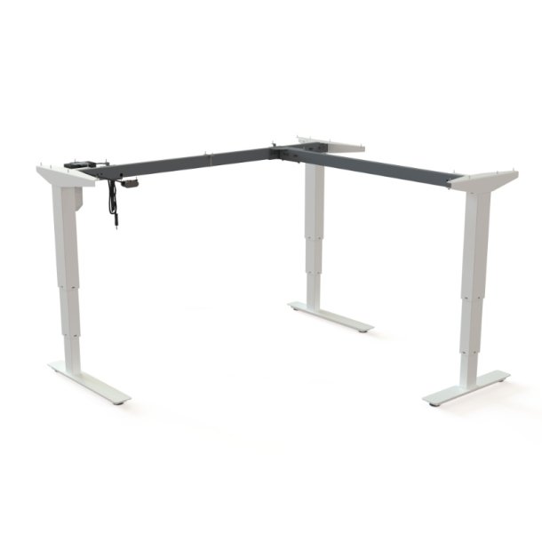 ConSet H�ve/S�nke Hj�rnestel 501-37 - 142-142 cm - Hvid