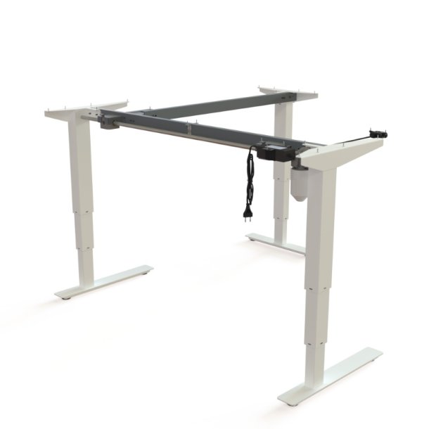ConSet H�ve/S�nke Hj�rnestel 501-37 - 142-142 cm - Hvid