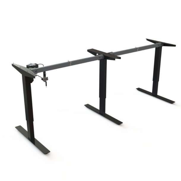 ConSet H�ve/S�nke M�debordsstel 501-47 - 222 cm - Sort