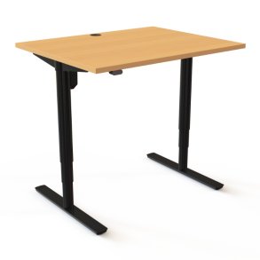 ConSet H�ve S�nkebord 100x80 - 501-49 - B�g bordplade - sort stel