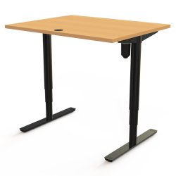 ConSet H�ve S�nkebord 100x80 - 501-49 - B�g bordplade - sort stel