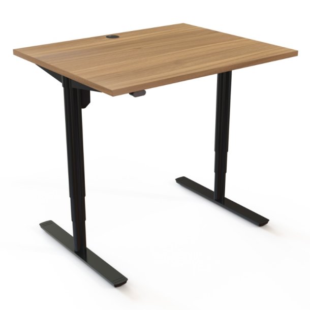ConSet H�ve S�nkebord 100x80 - 501-49 - Valn�d bordplade - sort stel