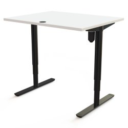ConSet H�ve S�nkebord 100x80 - 501-49 - Hvid bordplade - sort stel