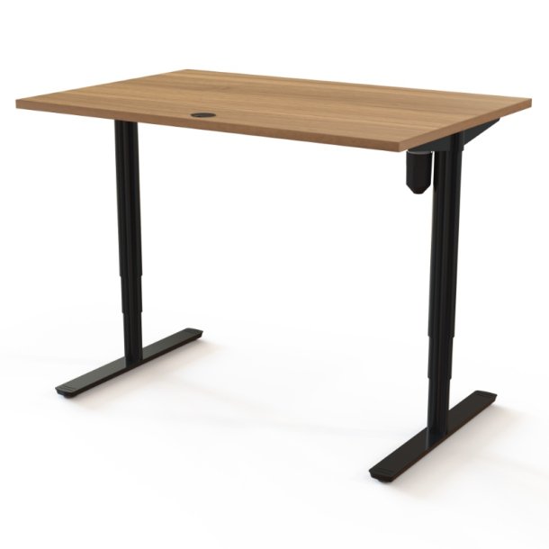 ConSet H�ve S�nkebord 120x80 - 501-49 - Valn�d bordplade - sort stel