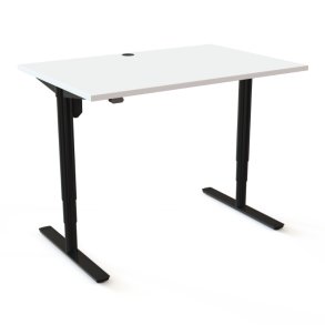 ConSet H�ve S�nkebord 120x80 - 501-49 - Hvid bordplade - sort stel