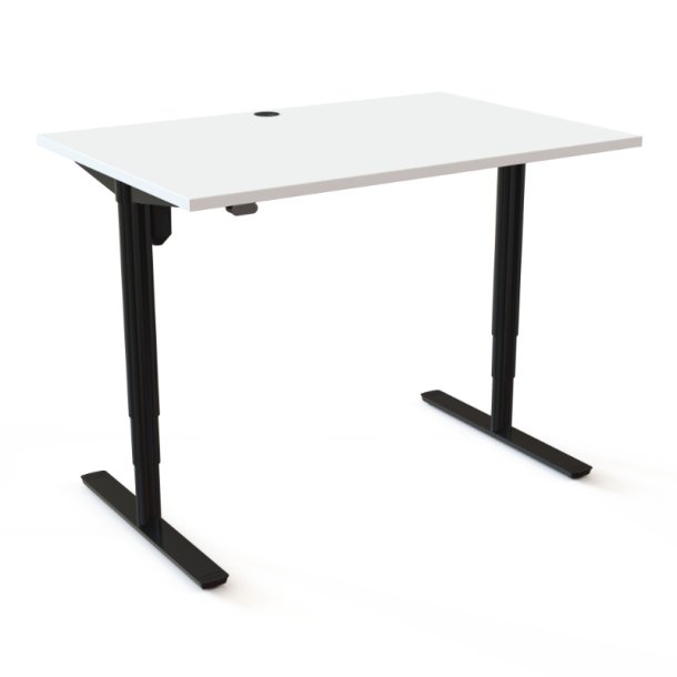 ConSet H�ve S�nkebord 120x80 - 501-49 - Hvid bordplade - sort stel
