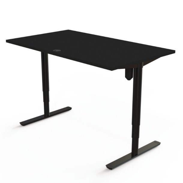 ConSet H�ve S�nkebord 140x80 - 501-49 - Sort bordplade - sort stel