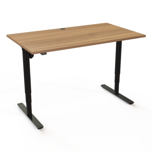 ConSet H�ve S�nkebord 140x80 - 501-49 - Valn�d bordplade - sort stel