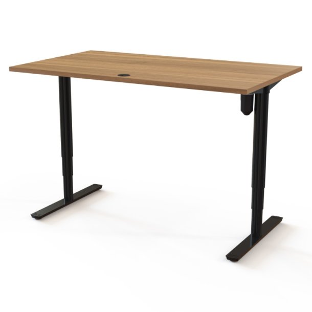 ConSet H�ve S�nkebord 140x80 - 501-49 - Valn�d bordplade - sort stel