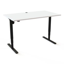 ConSet H�ve S�nkebord 140x80 - 501-49 - Hvid bordplade - sort stel