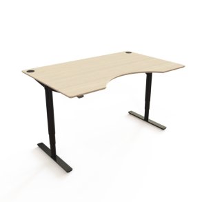 ConSet H�ve S�nkebord 160x100 - 501-49 - Ahorn bordplade - Centerbue - sort stel