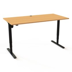 ConSet H�ve S�nkebord 160x80 - 501-49 - B�g bordplade - sort stel