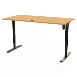ConSet H�ve S�nkebord 160x80 - 501-49 - B�g bordplade - sort stel