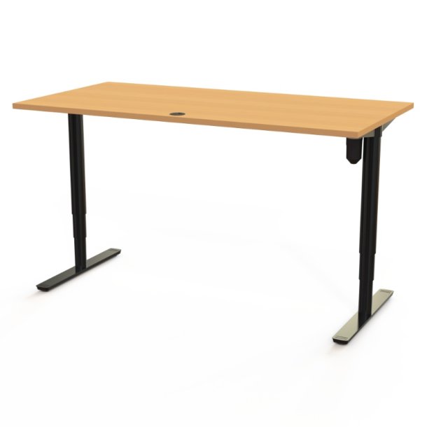 ConSet H�ve S�nkebord 160x80 - 501-49 - B�g bordplade - sort stel