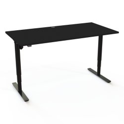 ConSet H�ve S�nkebord 160x80 - 501-49 - Sort bordplade - sort stel