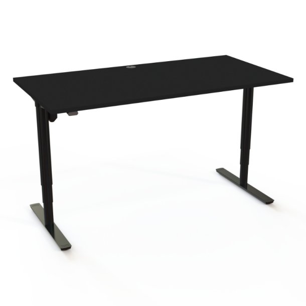 ConSet H�ve S�nkebord 160x80 - 501-49 - Sort bordplade - sort stel