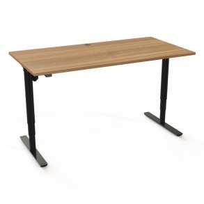 ConSet H�ve S�nkebord 160x80 - 501-49 - Valn�d bordplade - sort stel