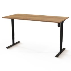 ConSet H�ve S�nkebord 160x80 - 501-49 - Valn�d bordplade - sort stel