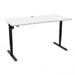 ConSet H�ve S�nkebord 160x80 - 501-49 - Hvid bordplade - sort stel