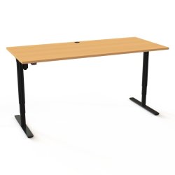 ConSet H�ve S�nkebord 180x80 - 501-49 - B�g bordplade - sort stel