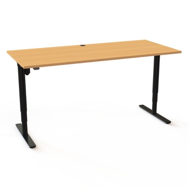 ConSet H�ve S�nkebord 180x80 - 501-49 - B�g bordplade - sort stel