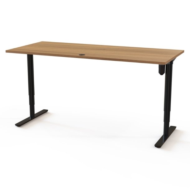 ConSet H�ve S�nkebord 180x80 - 501-49 - Valn�d bordplade - sort stel
