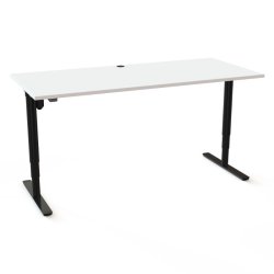 ConSet H�ve S�nkebord 180x80 - 501-49 - Hvid bordplade - sort stel
