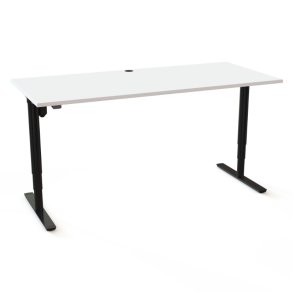 ConSet H�ve S�nkebord 180x80 - 501-49 - Hvid bordplade - sort stel