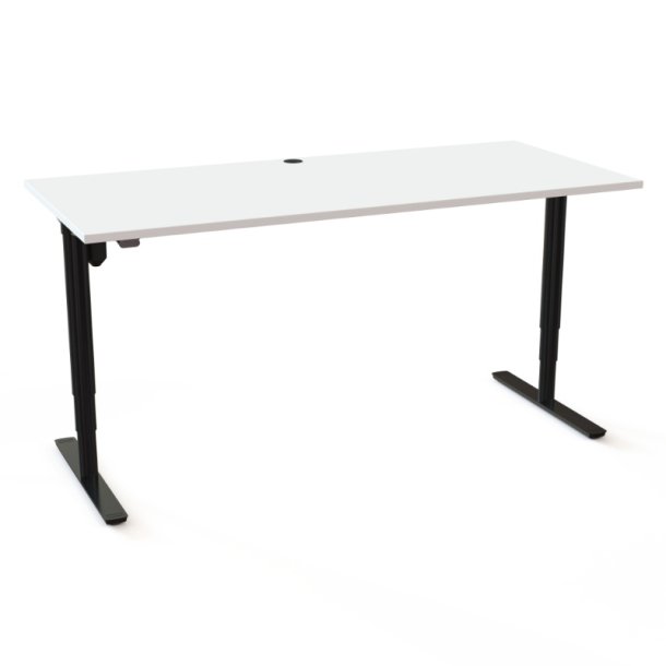 ConSet H�ve S�nkebord 180x80 - 501-49 - Hvid bordplade - sort stel