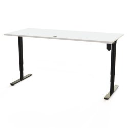 ConSet H�ve S�nkebord 180x80 - 501-49 - Hvid bordplade - sort stel