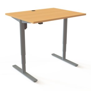 ConSet H�ve S�nkebord 100x80 - 501-49 - B�g bordplade - s�lv stel