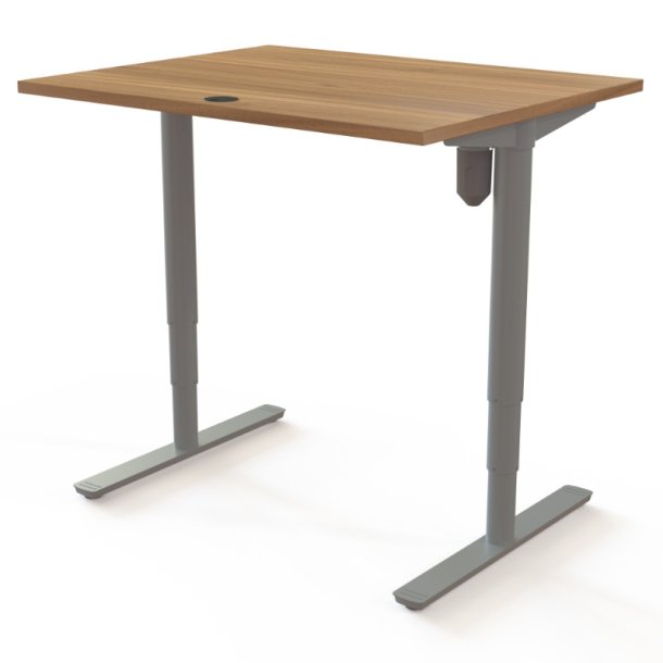 ConSet H�ve S�nkebord 100x80 - 501-49 - Valn�d bordplade - s�lv stel