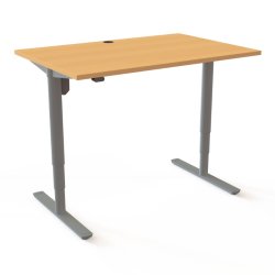 ConSet H�ve S�nkebord 120x80 - 501-49 - B�g bordplade - s�lv stel