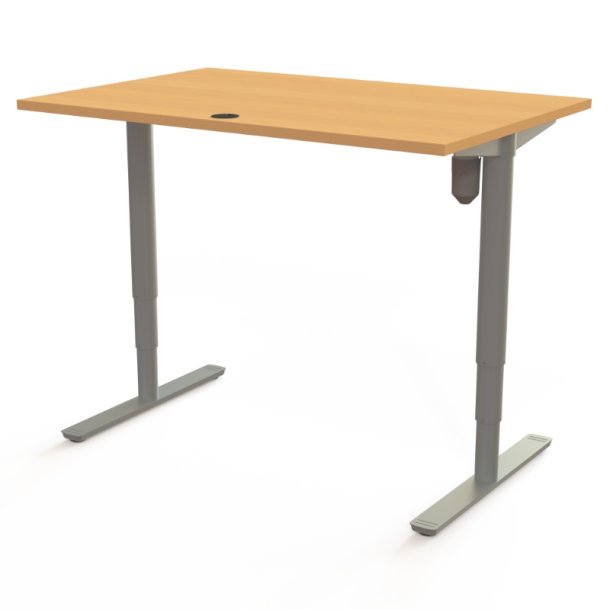 ConSet H�ve S�nkebord 120x80 - 501-49 - B�g bordplade - s�lv stel