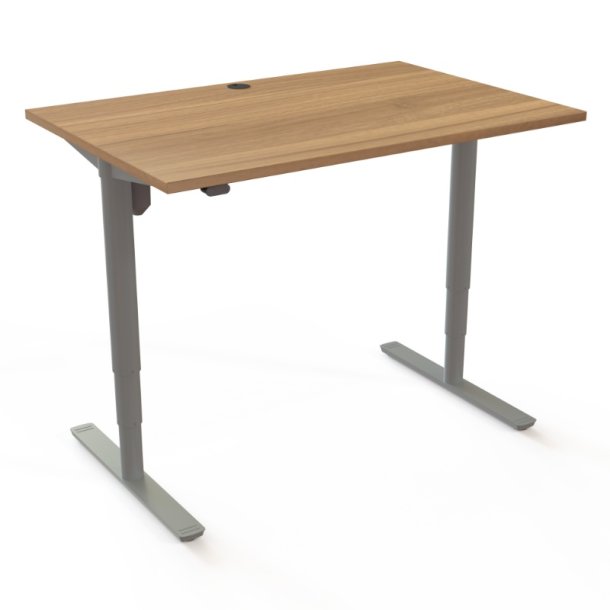 ConSet H�ve S�nkebord 120x80 - 501-49 - Valn�d bordplade - s�lv stel