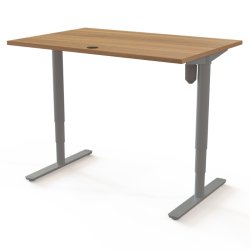 ConSet H�ve S�nkebord 120x80 - 501-49 - Valn�d bordplade - s�lv stel