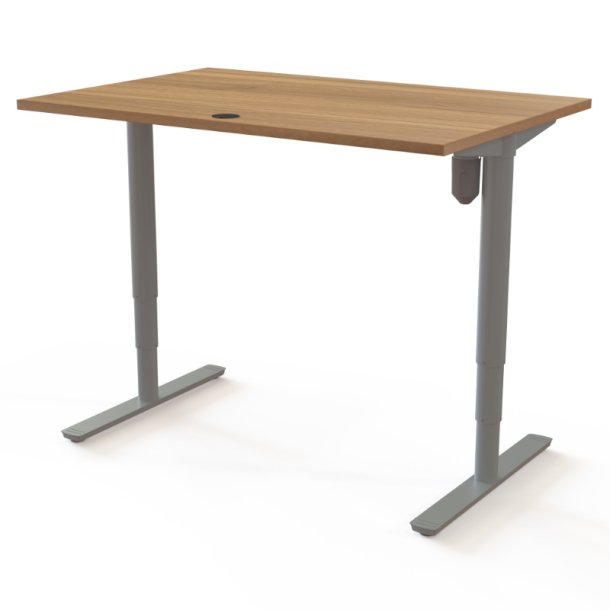 ConSet H�ve S�nkebord 120x80 - 501-49 - Valn�d bordplade - s�lv stel
