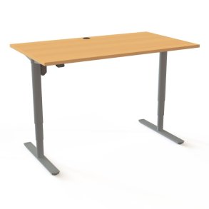 ConSet H�ve S�nkebord 140x80 - 501-49 - B�g bordplade - s�lv stel