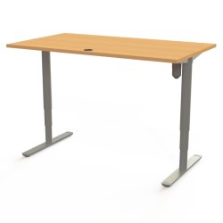 ConSet H�ve S�nkebord 140x80 - 501-49 - B�g bordplade - s�lv stel