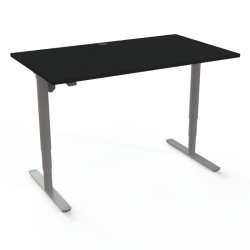 ConSet H�ve S�nkebord 140x80 - 501-49 - Sort bordplade - s�lv stel