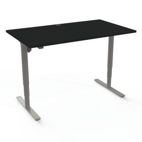 ConSet H�ve S�nkebord 140x80 - 501-49 - Sort bordplade - s�lv stel