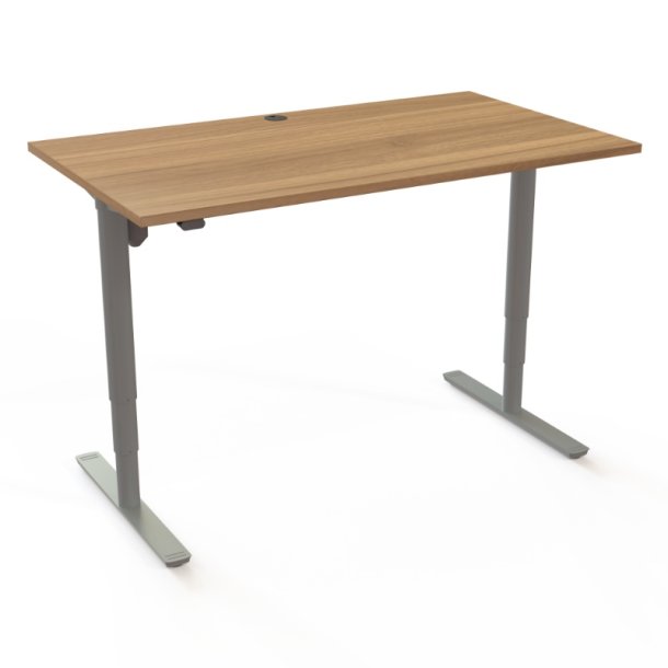 ConSet H�ve S�nkebord 140x80 - 501-49 - Valn�d bordplade - s�lv stel
