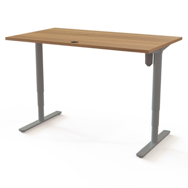 ConSet H�ve S�nkebord 140x80 - 501-49 - Valn�d bordplade - s�lv stel
