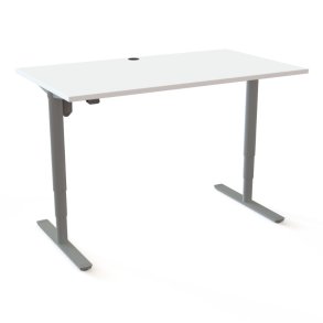 ConSet H�ve S�nkebord 140x80 - 501-49 - Hvid bordplade - s�lv stel